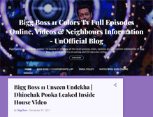 Tablet Screenshot of biggbossonline.com